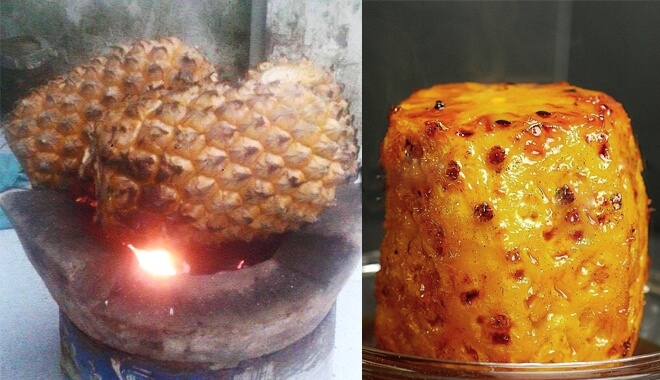 dứa nướng chữa sỏi thận